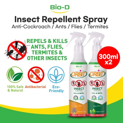 [ 2 bottles ] Insect Repellant Spray 300ml ( Anti cockroaches / ants / flies / termites )