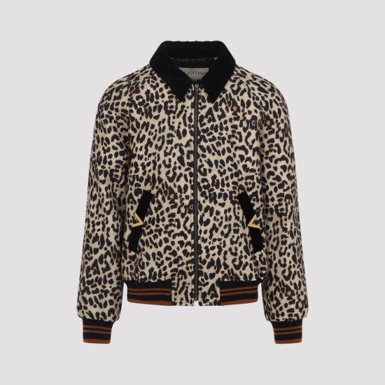 VALENTINO GARAVANI Men Jacket 8V3CIP69B7H CF3 MULTICOLOR ANIMALIER