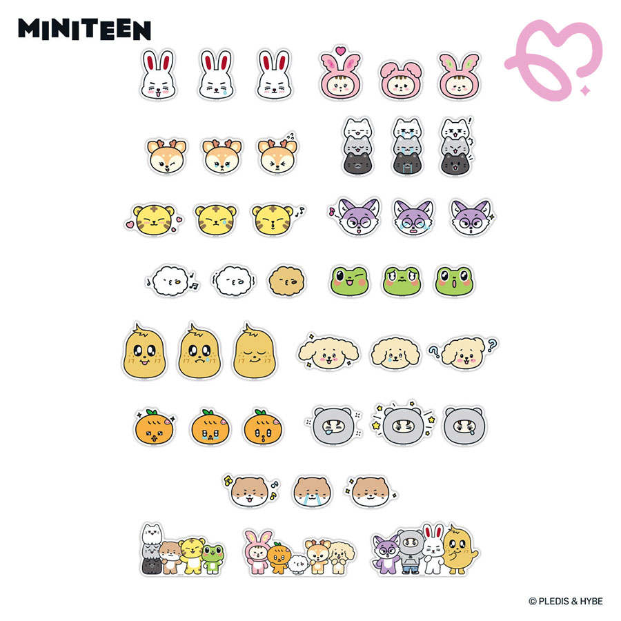 MINITEEN ステッカー＆スタンド 18セット Qoo10] HYBE 【国内発送】MINITEEN ミニティー