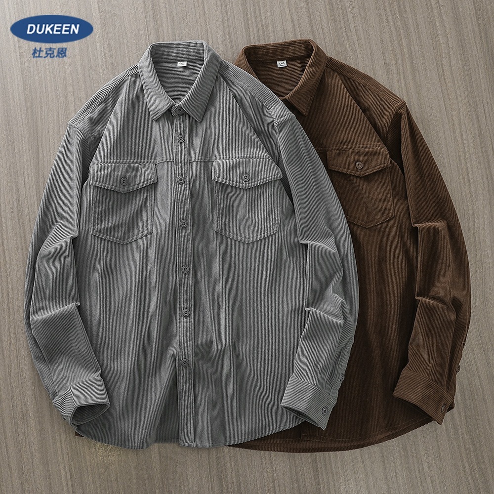 ヘビーウェイト コーデュロイ シャツ 長袖 メンズ 春秋スタイル アメカジ シャツジャケット トレンド ブランド カジュアル トップス