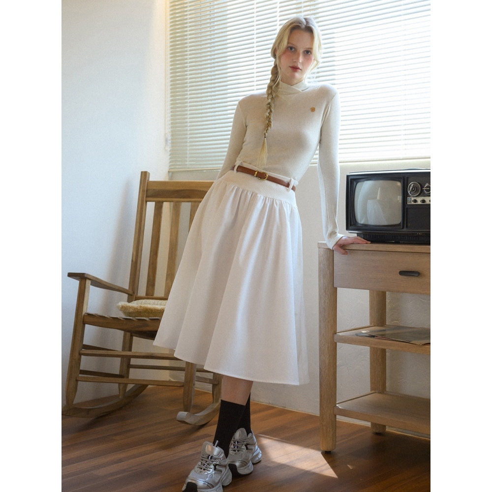 VITALSIGN コーデュロイ起毛ウエストフルスカート (3c)