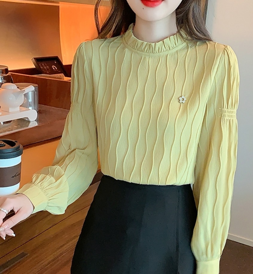 トップス デート モテアイテム カットソー 長袖 ミドルネック 可愛い きれいめ 上品 おしゃれ かっこいい 可愛い ラブリー キュート ガーリー クール モード系 セクシー エレガント