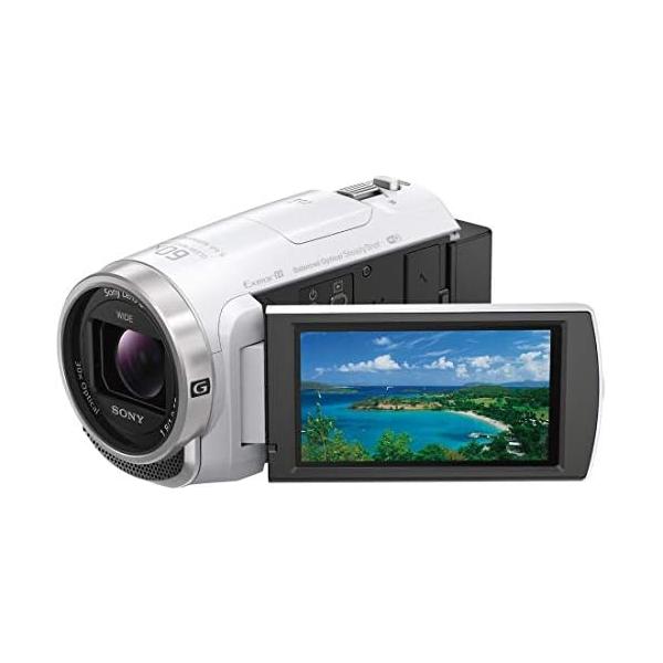 【中古】ソニー / ビデオカメラ /229万画素(16:9)/ Handycam / HDR-CX680 / ホワイト / 内蔵メモリー64GB / 光学ズーム30倍 / HDR-CX680 W