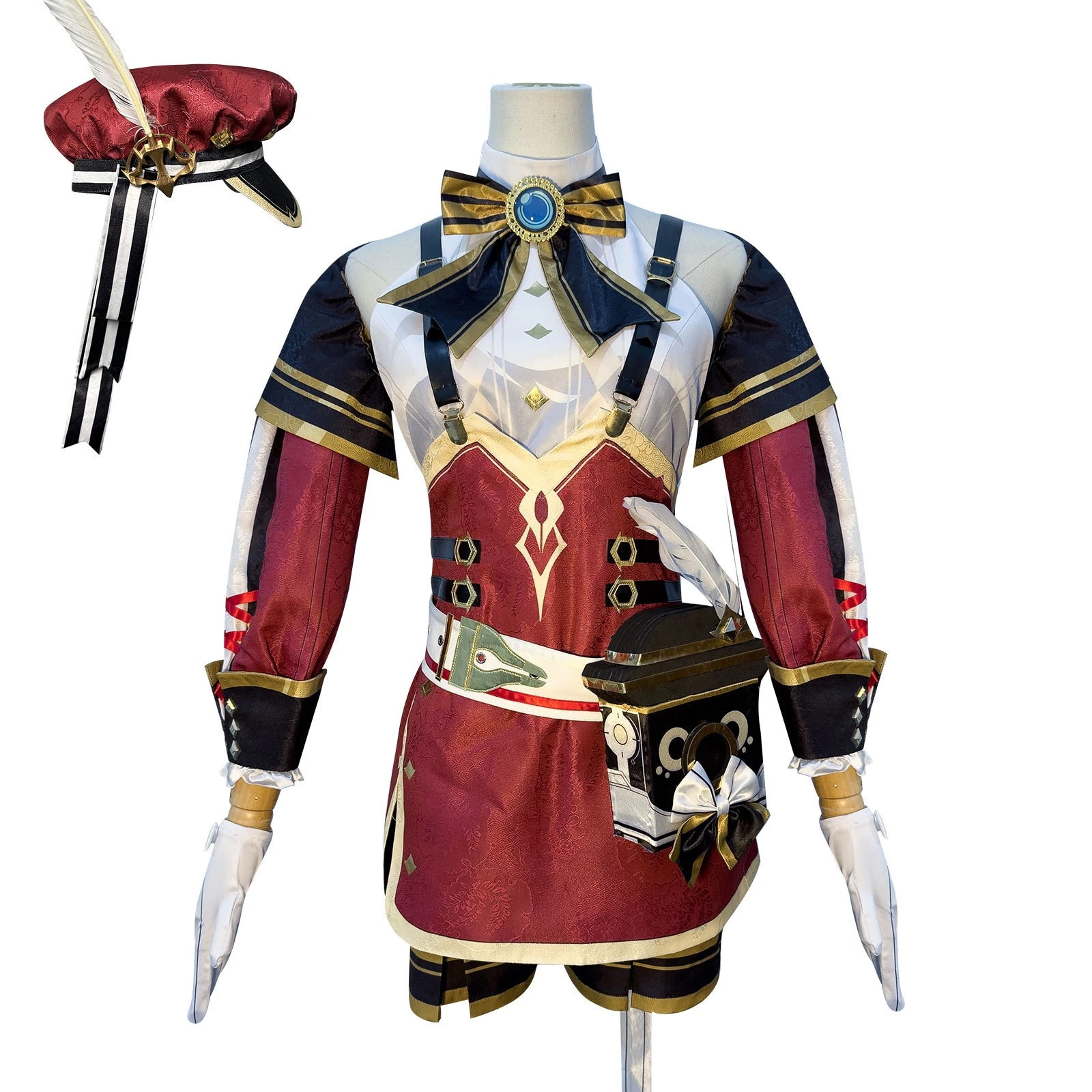 コスプレ イベント用品 仮装元神cos服シャルロッティコスプレ女性楓丹記者ゲームアニメ女装フルセットc服
