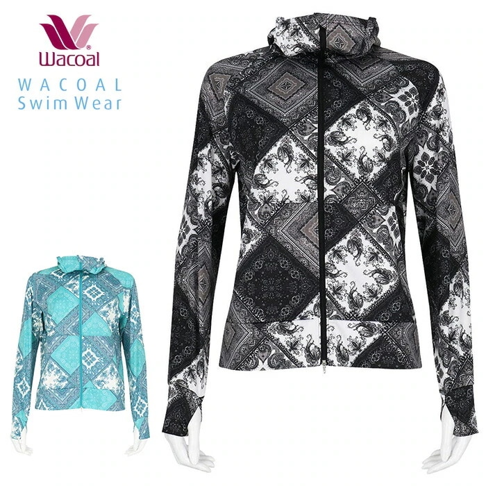 ワコール Wacoal ワコールスイムウェア単品アイテム アウター トップス ジャケット ラッシュガード manipuriコラボ UVカット ギフト SDY108 【F】