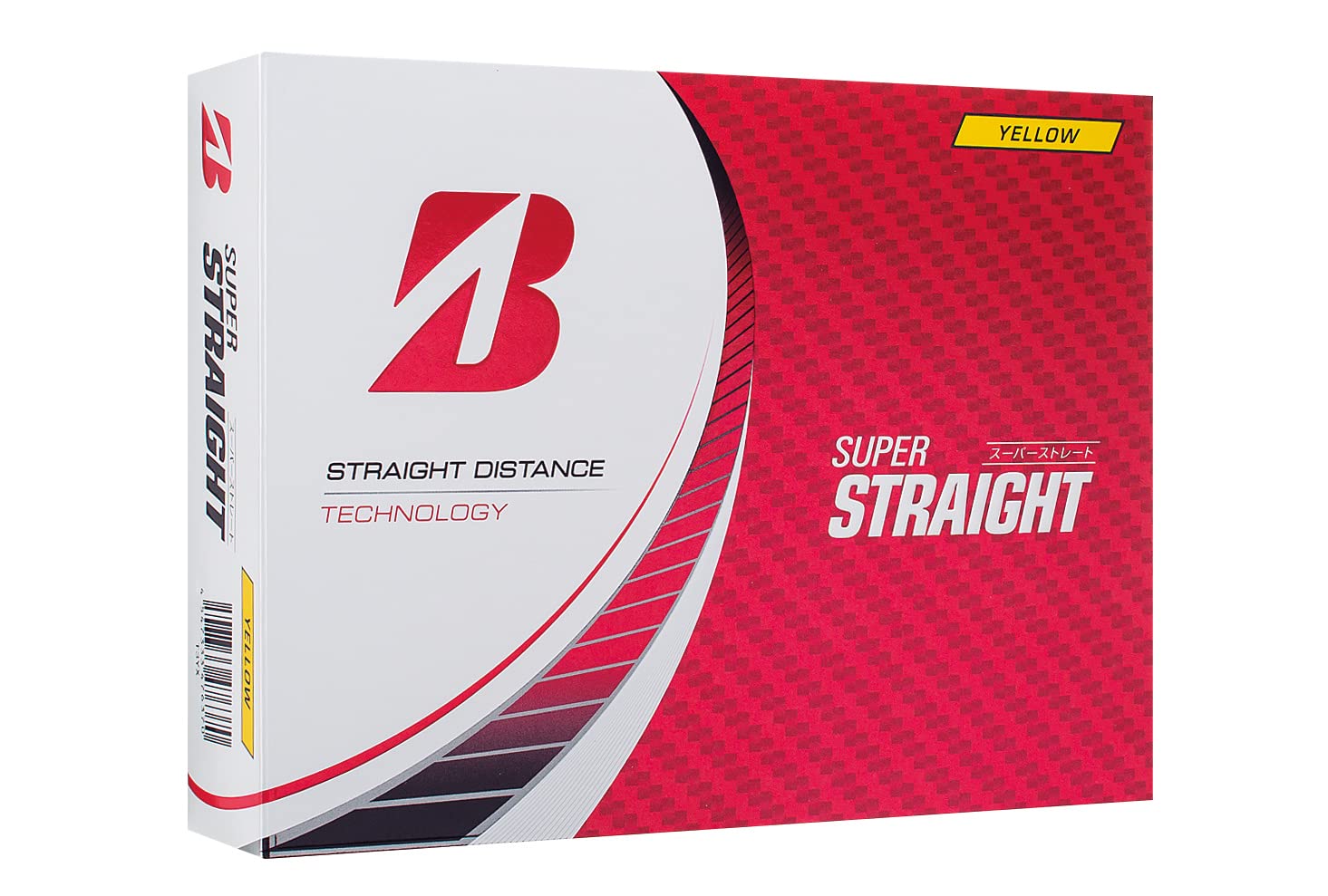 BRIDGESTONE(ブリヂストン)ゴルフボール SUPER STRAIGHT 2023年モデル 12球入 イエロー