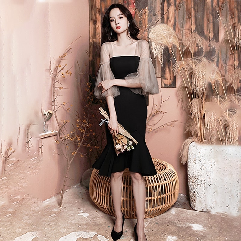 【ハイエンド製品】 ワンピース ラッフル 切り替え レース 高級感 結婚式　ドレス バックレス パーティードレス レディース ブライズメイド ドレス パーティー 結婚式 ドレス お呼ばれ 蝶結び