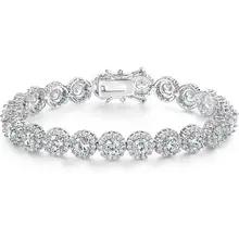 男性と女性のためのラウンドキューバンテニスブレスレット高級感ハイエンドヨーロッパとアメリカクロスボーダー卸売り5mm