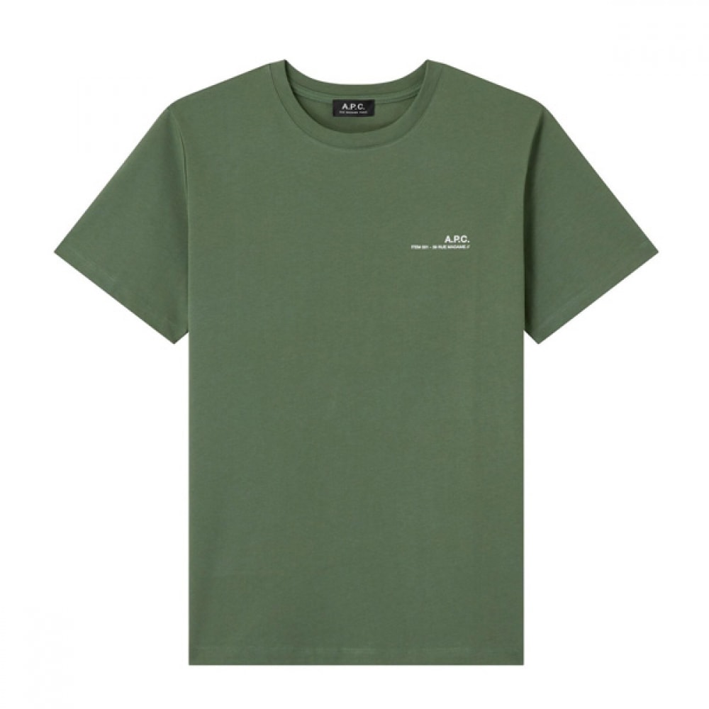 アーペーセー メンズ 半袖Tシャツ H26904 グレーグリーン