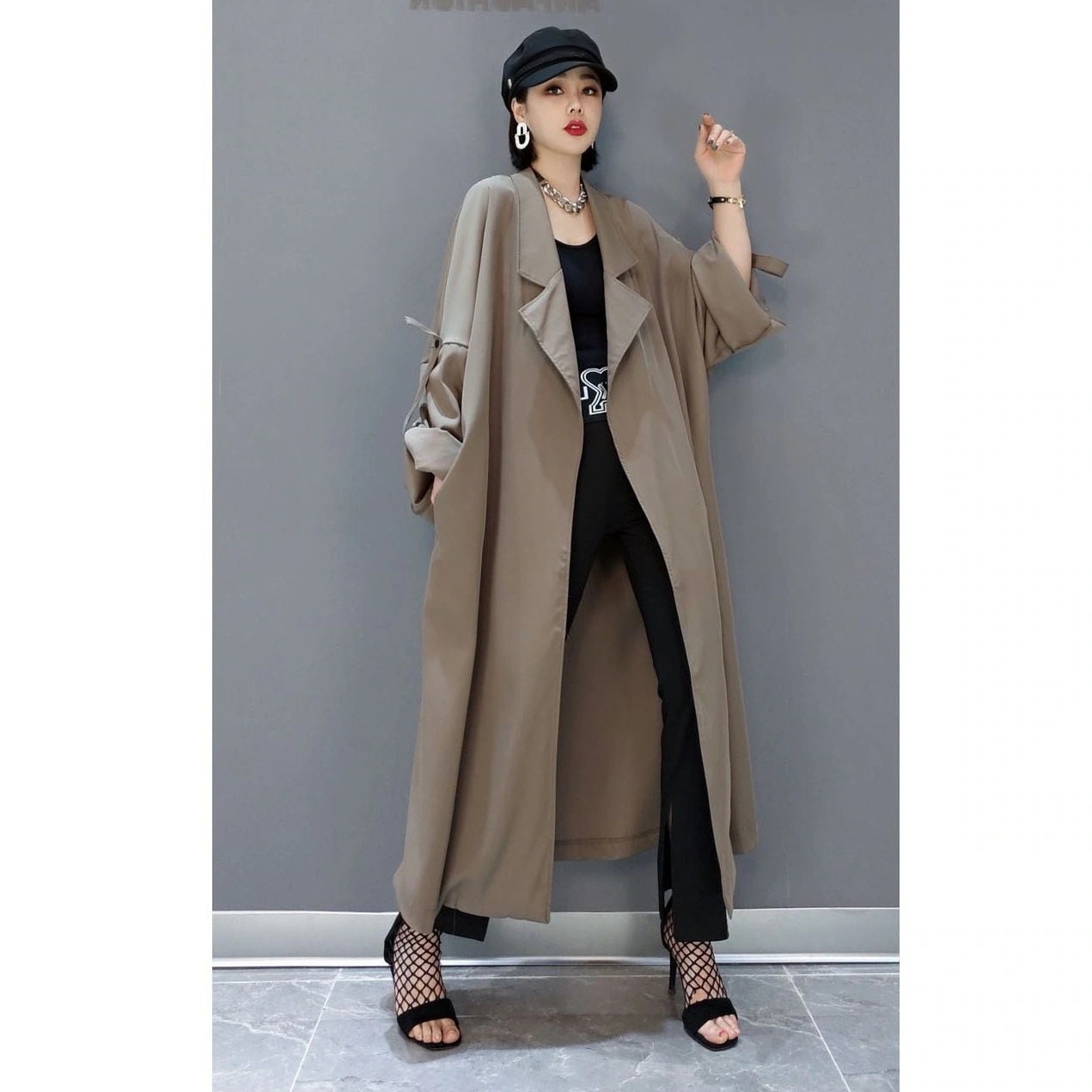 冬アウター フレンチヴィンテージ ins 超ロングタイプです ジャケット おしゃれ 着痩せ 怠惰風 コート 百掛け 気質 ジャケット 母の日