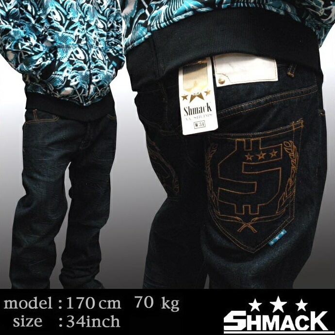 セール シュマック メンズ デニム パンツ SHMACK VIRGINIA SHLIM DENIM インポート ジーンズ ストリート スタイル ブランド HIPHOP ウェアー B系 服 ダンス