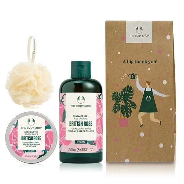 【The body shop】 ザ·ボディショップ ブリティッシュローズ シャワージェル バターリリー(プレゼント) 贈呈品なくなり次第贈呈終了