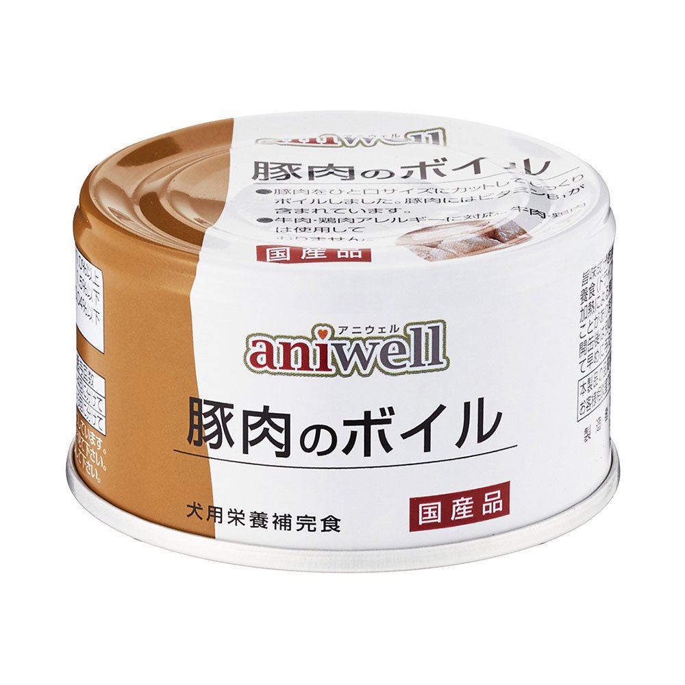 デビフ　アニウェル　豚肉のボイル　８５ｇX２４缶　缶詰　犬　ウェットフード　ドッグフード　ＣＲＣ45―08―07―00―00