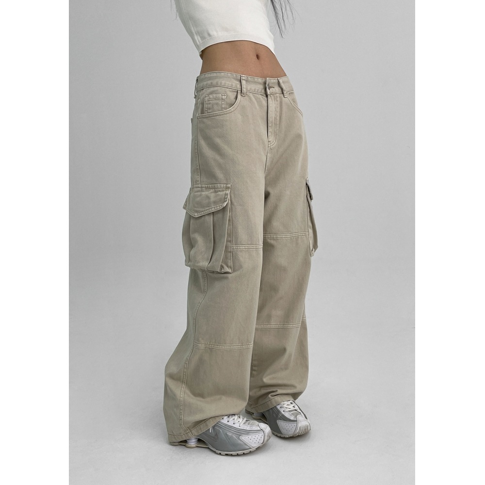 BLACK UP [MADE] ダーラムダイイングカーゴコットンパンツ