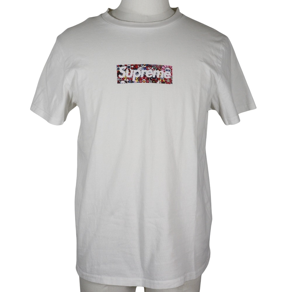 covid 19 relief box logo tee 2020 村上隆コラボ KaikaiKiki 半袖Ｔシャツ コットン 白 メンズ 中古品
