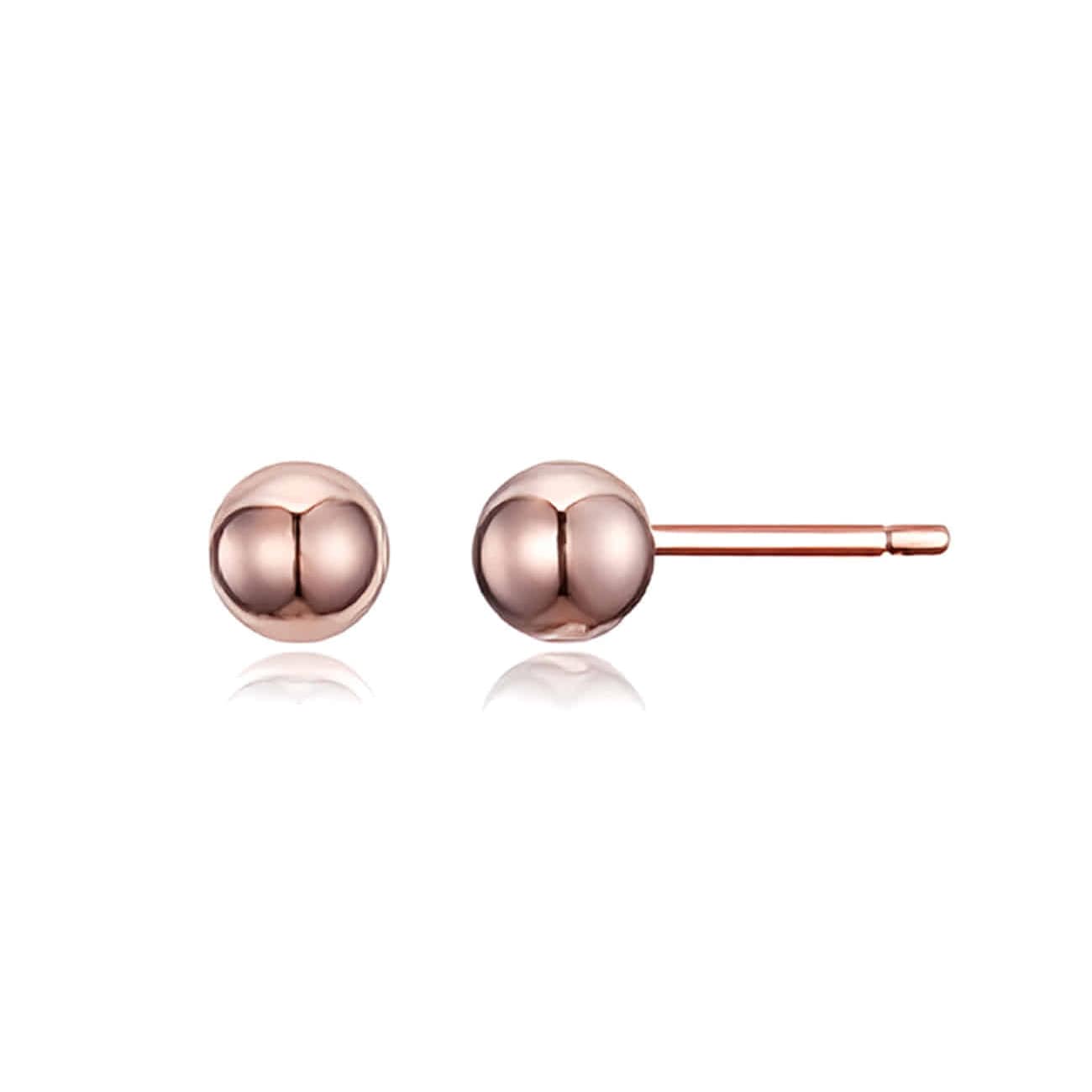 ヘスエル シルバー ボール イヤリング BLE4MM