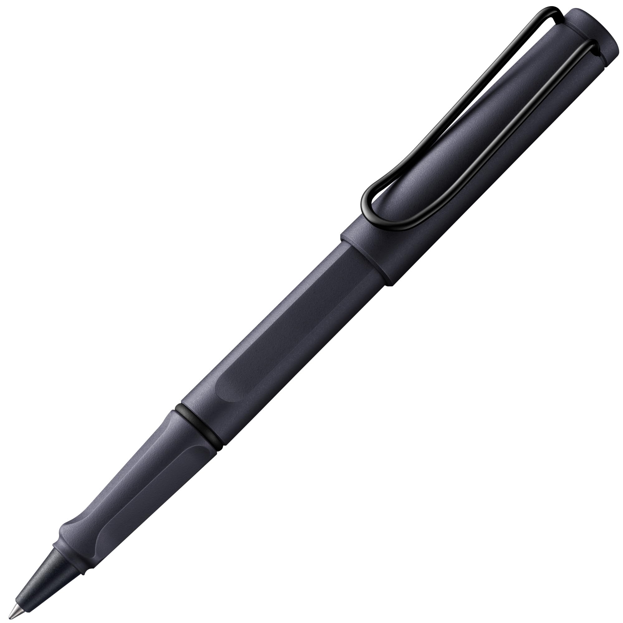 LAMY（ラミー）safari スチールブラック（steel black） ローラー ボールペン - 人間工学に基づいたグリップ 線幅 M - 長時間の筆記も快適に - 丈夫なASAプラスチック製
