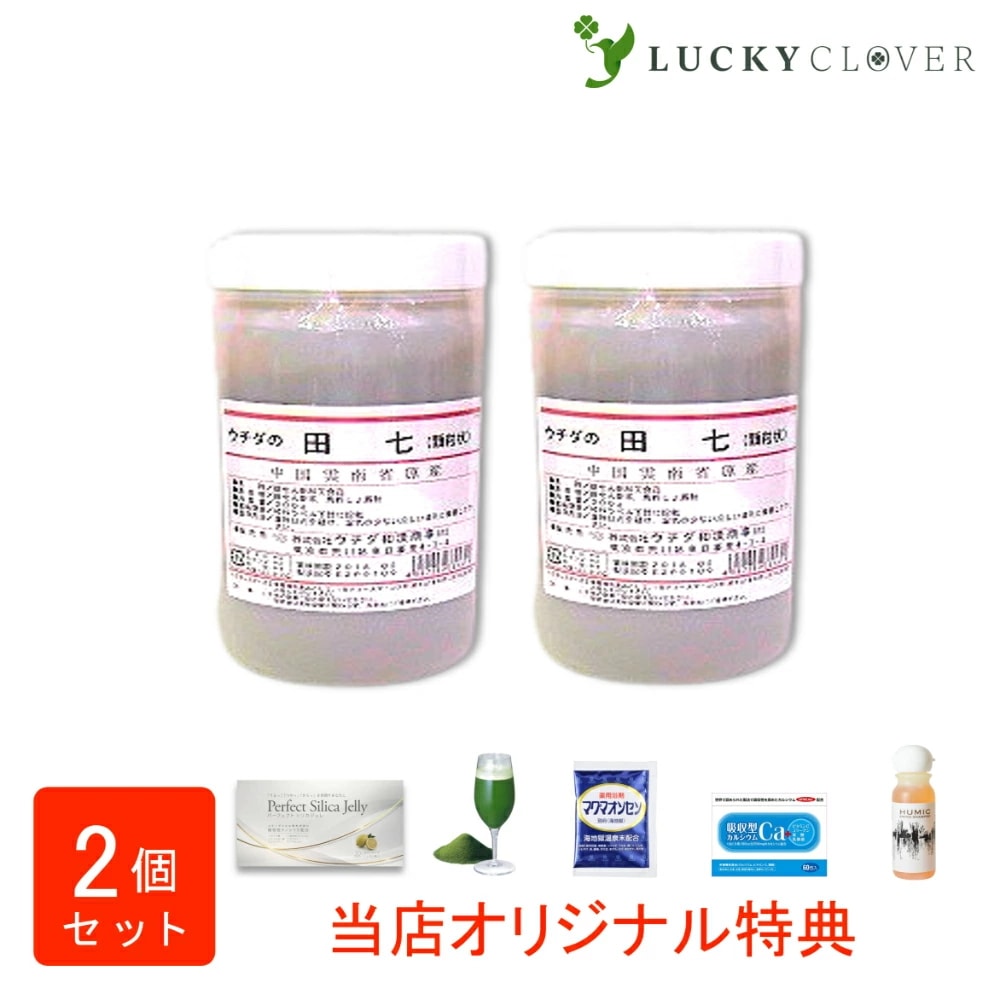 【選べるおまけ付き】【2個セット】田七 顆粒 300g2箱 ウチダ和漢薬