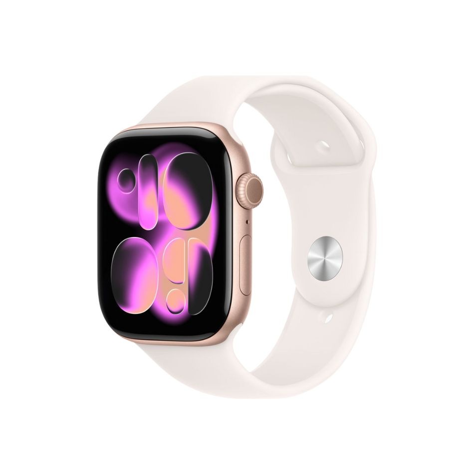 【新品】Apple アップル Watch Series 11 GPSモデル 46mm MEV64J/A ローズゴールド・ライトブラッシュスポーツバンド S/M