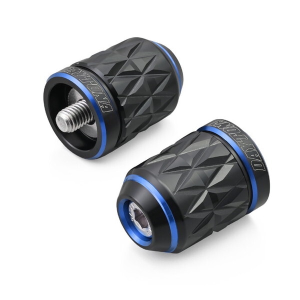 D40419 PREMIUM ZONE バーエンド カワサキ(M8)用 KIRIKO ブルー