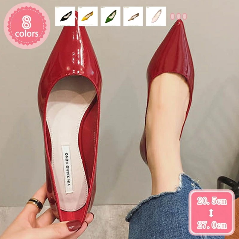 500円OFFクーポン ポインテッドトゥパンプス 文芸 レトロ 森ガール フラットシューズ レディース 可愛い モカシン 婦人靴 疲れにくい おしゃれ 大きいサイズ パンプス フラット スリッポン ロ