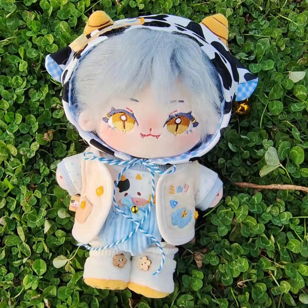 ぬいぐるみ 20cm 無属性 本体 着せ替え人形属性なし綿人形巻き揚げ煙緑長髪ニャンニャン人形人形人形 5,574円