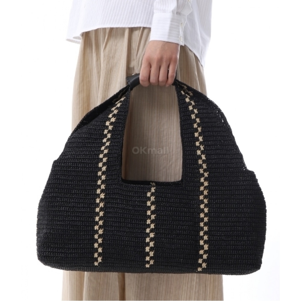 ヘレンカミンスキーユーフォリアトートバッグ-チャコール/ナチュラル (BAG51903) フリー (チャコール/ナチュラル)