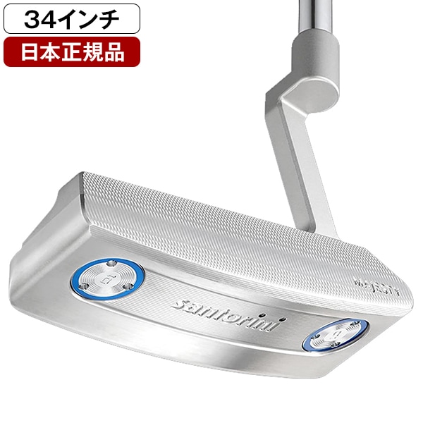 【日本正規品】 マジェスティ ゴルフ MAJESTY santorini パター 2023年モデル STEADY FLEX 110MJ PLUSスチールシャフト ワイドブレード 34インチ