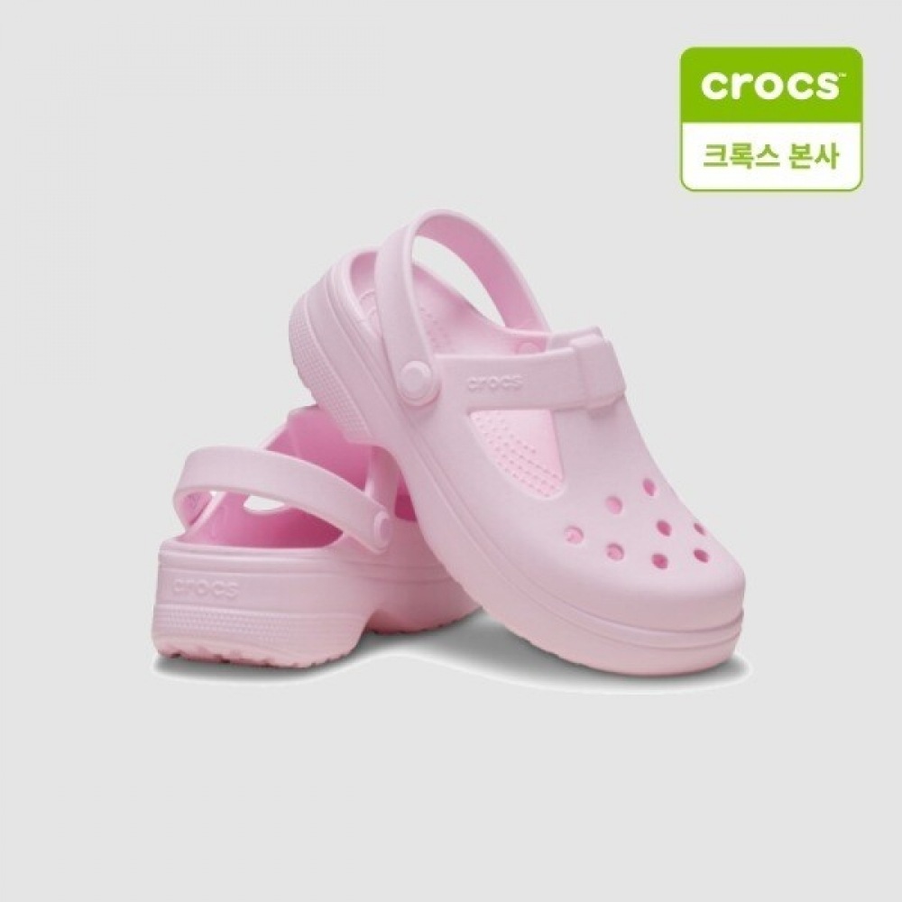 クロックス 子供靴 クラシック メリージェーン クロッグ キッズ ピンク 210615-6ZW