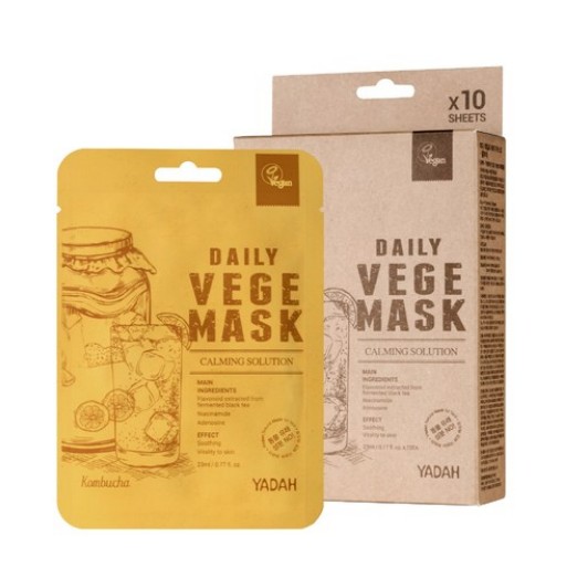 デイリーベジコンブチャマスク 23ml 10枚入 (弾力/保湿/栄養供給/肌活力)