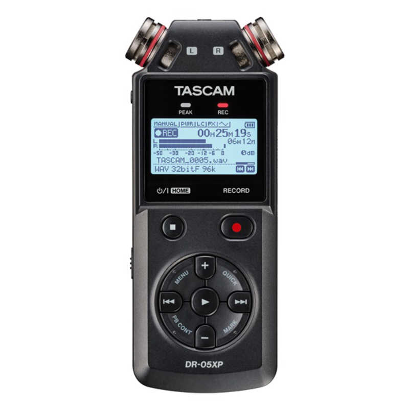 TASCAM　32ビットフロート録音対応 ステレオポータブルレコーダー　DR-05XP