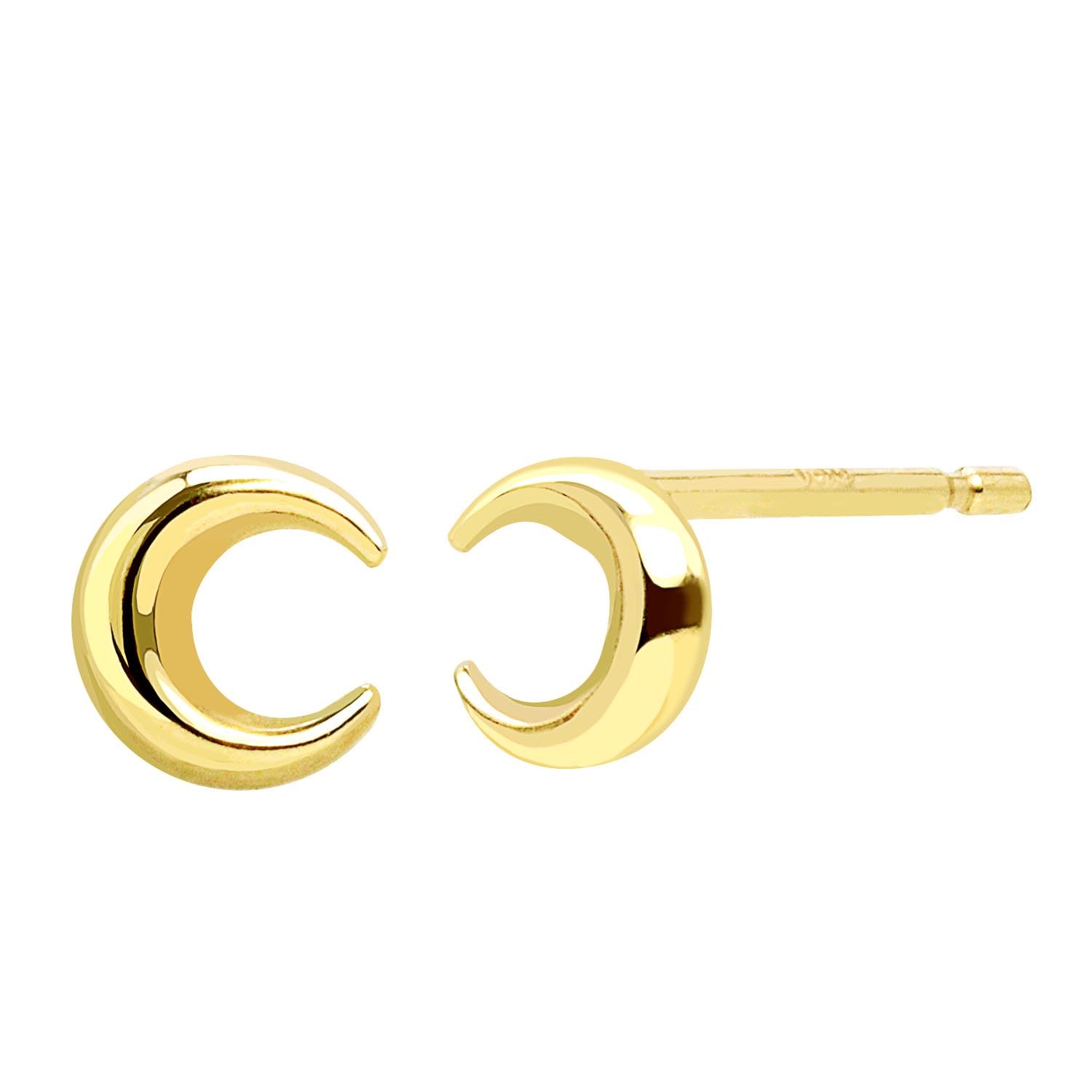 [シアーズ] ピアス レディース K10 スタッドピアス ムーン 月 10金 ゴールド se105-0007-yg