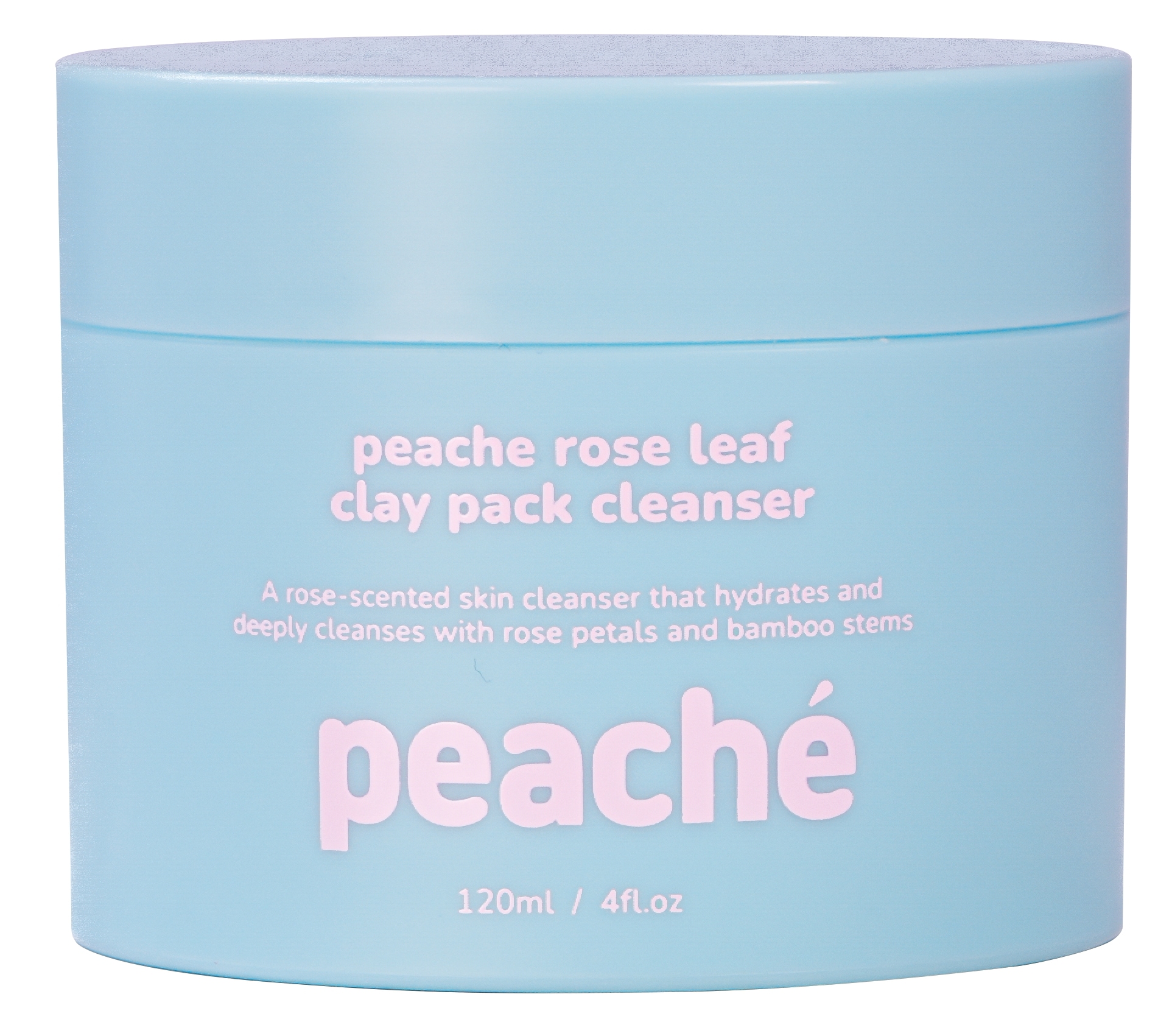 peache rose leaf clay pack cleanser 120ml
