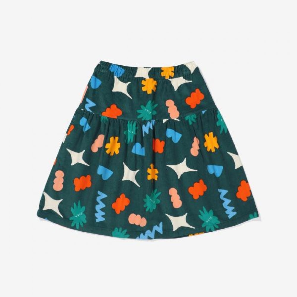 (フィラキッズ) ガールズスジンフロントスカート (FK2SKF4001F_DGN)