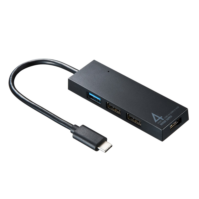 （まとめ買い）USB Type-C コンボハブ 4ポート USB-3TCH7BK [x3] 6,171円