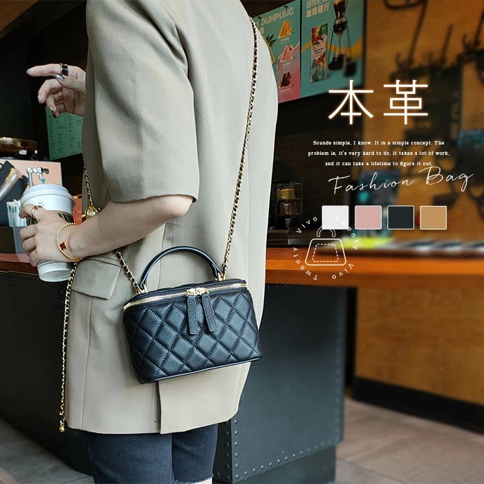 本革 ショルダーバッグ レディース 斜め掛け 小さめ 軽量 レザー バニティバッグ チェーンバッグ 2way ハンドバッグ 小さめ ミニバッグ 軽い ファスナー付き キルティング バッグ ミニショル