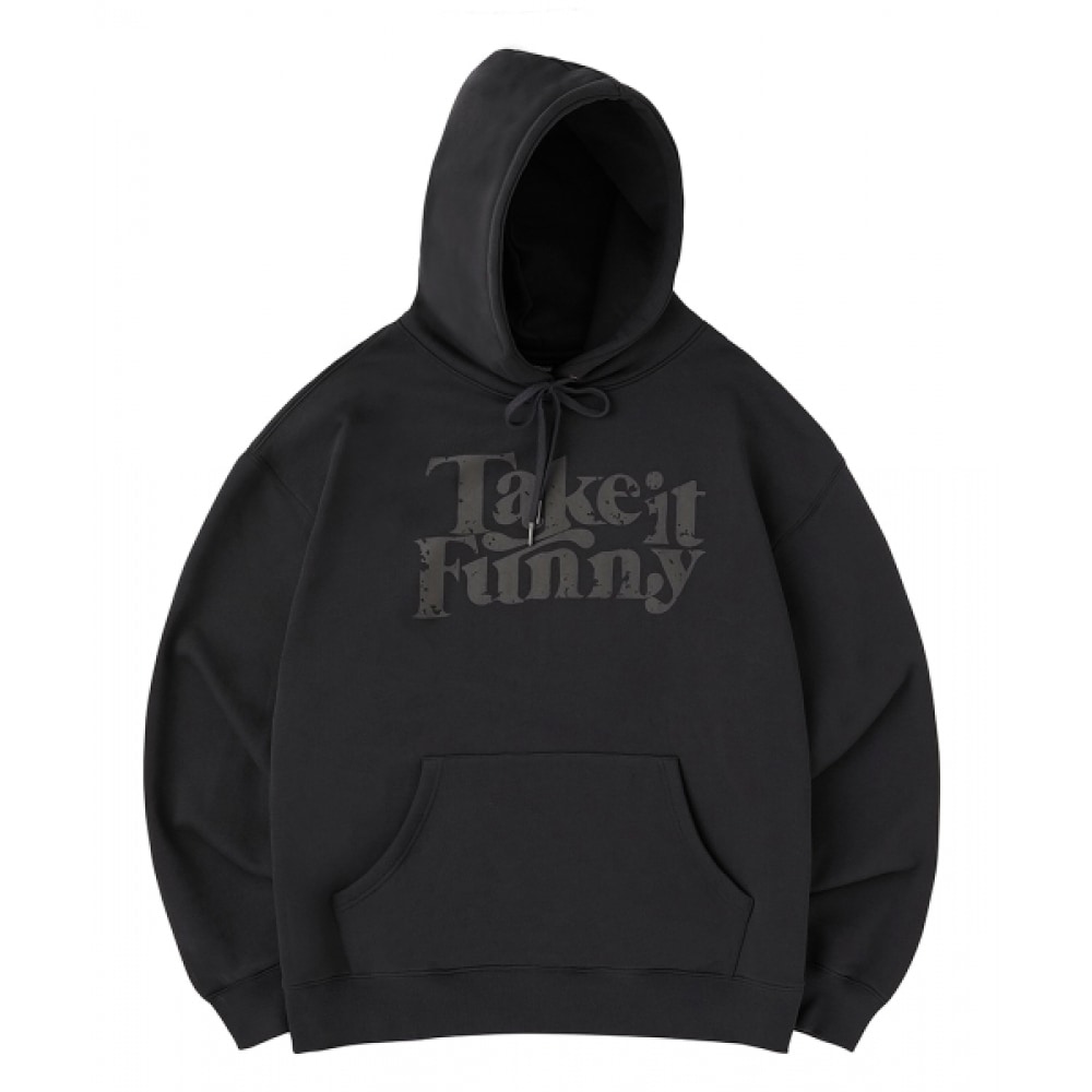 URBANAGE テイク・イット・ファニー・オーバー・フーディー_チャコール