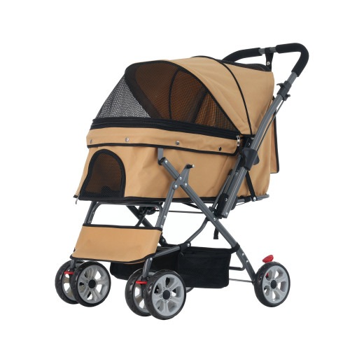 ペットカート 対面式 折りたたみ 多頭 中型犬 小型犬 猫 2way 軽量 組立簡単 工具不要 介護用 ドッグカート ペットバギー 犬 猫 動物 ペット用品