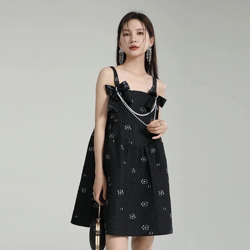 ワンピース 夏日韓 気質 可愛い ワンピース 蝶結び ハイウエスト キャミソールワンピースキャミワンピース 5,092円