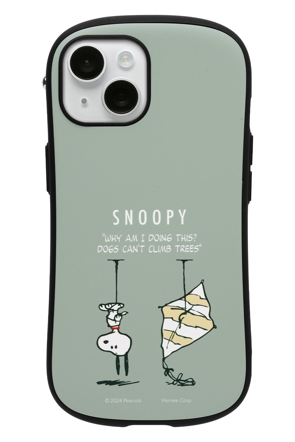 iFace First Class KUSUMI スヌーピー PEANUTS iPhone 15/14/13 ケース MagSafe 対応 MagSynq (くすみグリーン/凧喰いの木)【 アイフェイ