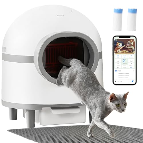 Aoruefar 猫 トイレ自動 最新型アップグレード全自動猫用トイレ 多頭飼育 高性能自動猫トイレ 大型 物理消臭 静音 猫自動トイレ 完全自動掃除 定期掃除 掃除簡単 飛散防止 お留守番 日本語説 27,631円