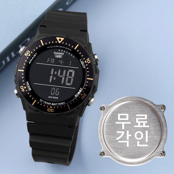 無料刻印 AE-1700H-1B 軍人スポーツ メンズウレタン時計 d