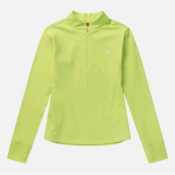 長袖Tシャツ LQC W243002TTL92-LIM ピュアソフトフレックス長袖Tシャツ