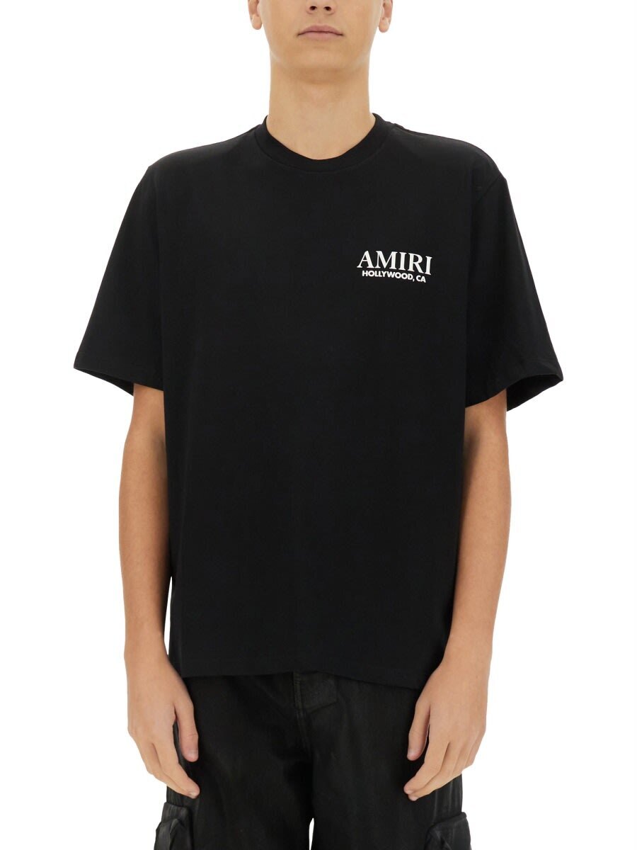 AMJYTE1075_BLACK ブラック 春夏2025 Tシャツ メンズ ia