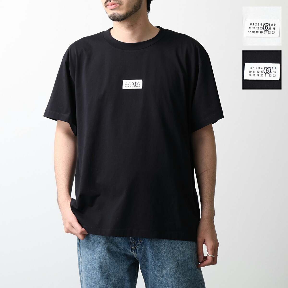 MM6 エムエムシックス メゾンマルジェラ Tシャツ SH0GC0032 M20170 メンズ 半袖 カットソー ナンバリングロゴ ロゴT クルーネック カラー2色