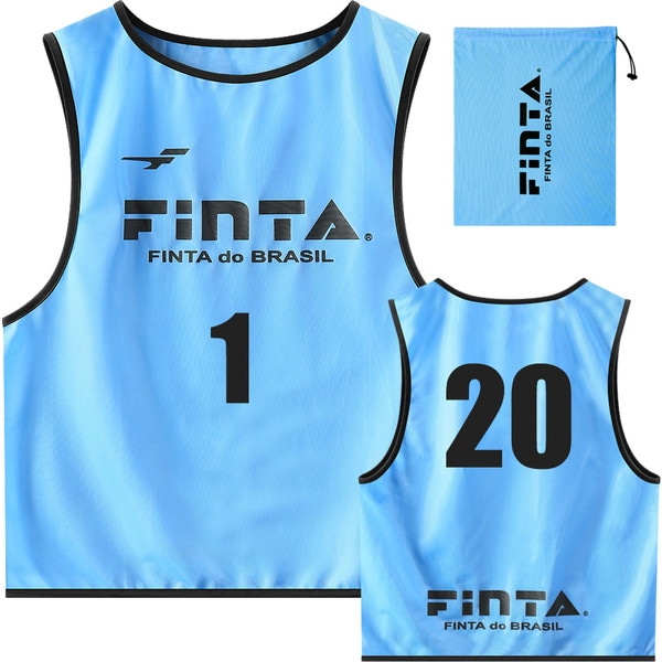 本物 FINTA フィンタ ジュニアビブス 20枚セット サッカー FT6557-2200 ジュニア ボーイズ サッカー カラー:2200：サックス