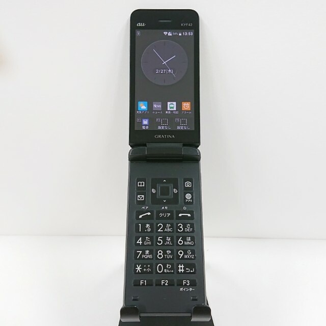 GRATINA KYF42 au ブラック 送料無料 本体 c10189 【中古】