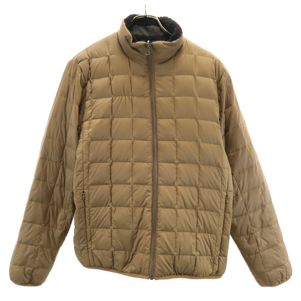 リバーシブル キルティングジャケット L ブラウン ボア レディース 古着