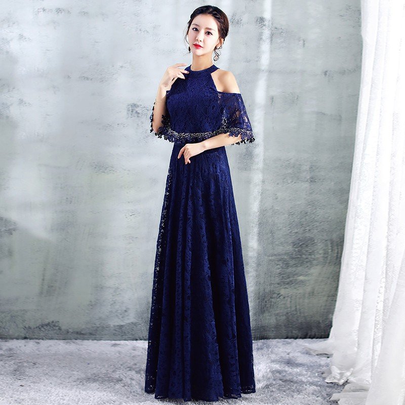 カラードレス 青 安い ロング パーティードレス 二次会 結婚式 イブニングドレス 披露宴 フォーマルドレス 演奏会 花嫁 カクテルドレス 大きいサイズ