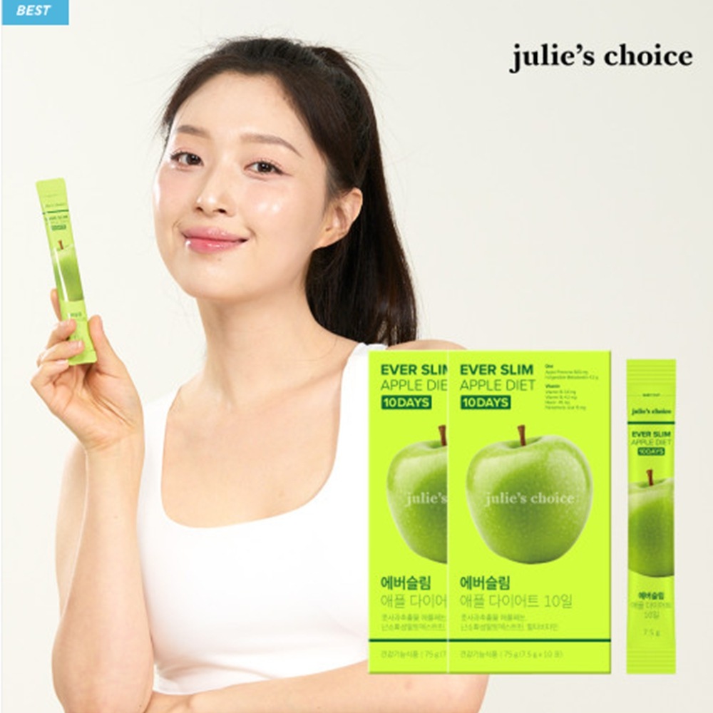 ジュリスチョイスおいしく落ちるエバースリムアップルダイエット10日2ボックス